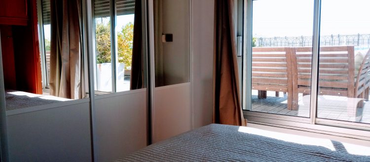 Chambre du Front de Mer location de vacances à la semaine ou au mois sur la plage de Palavas