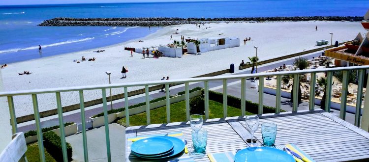 Les Grandes Terrasses du Front de Mer location de vacances à la semaine ou au mois sur la plage de Palavas