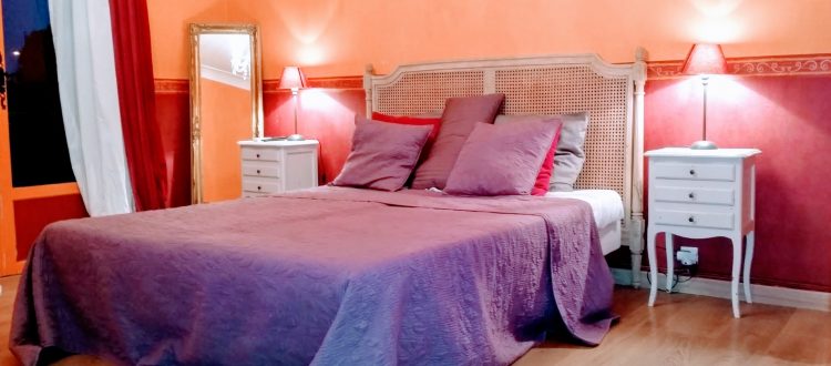 3ème chambre du grand gîte du Golf aux Coquilloux à Montpellier idéal pour 6 personnes